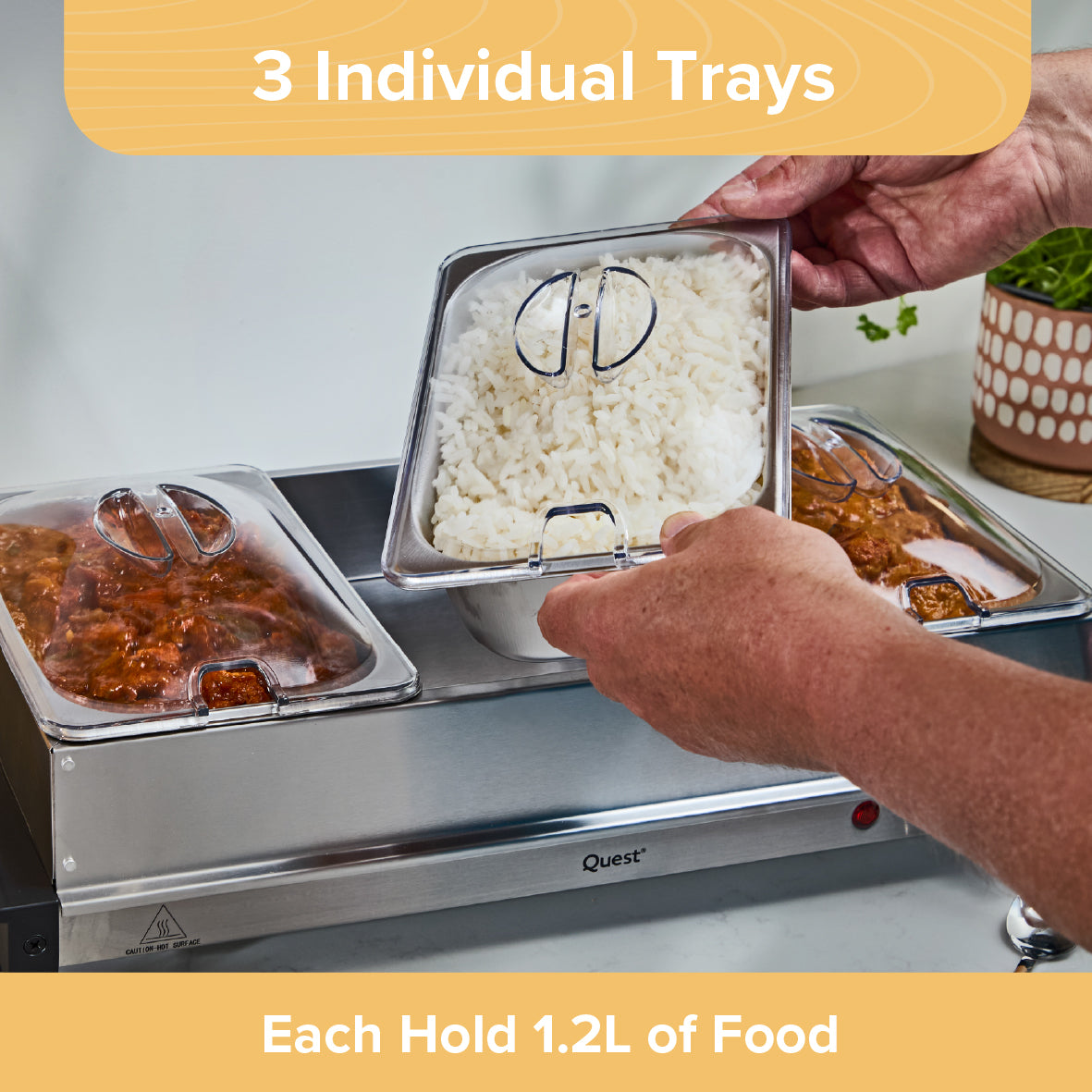 Compact Buffet Server & Food Warmer