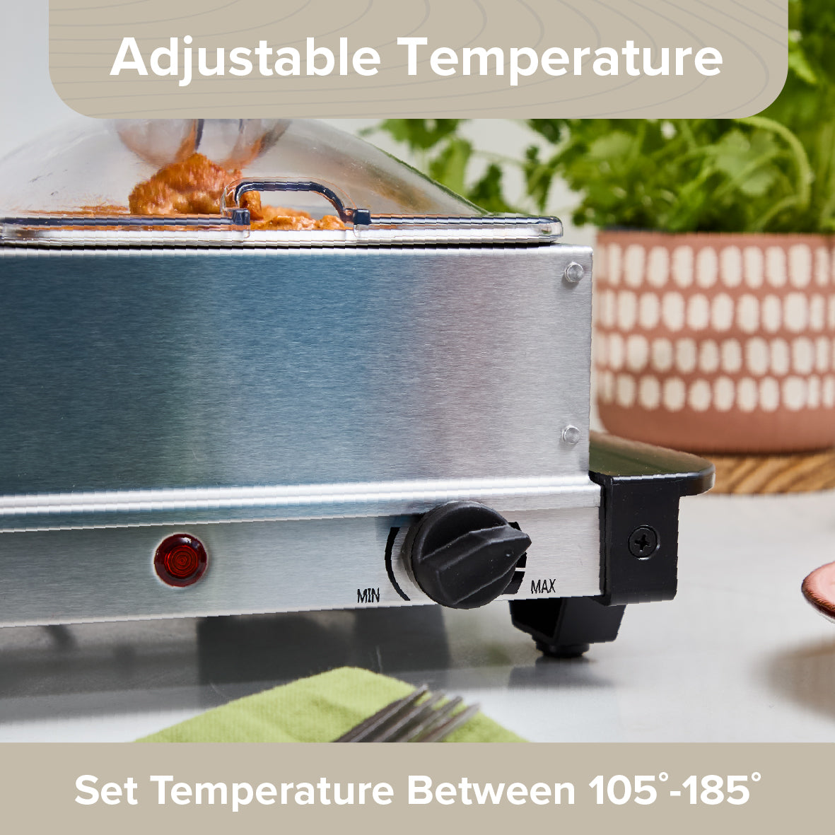 Compact Buffet Server & Food Warmer