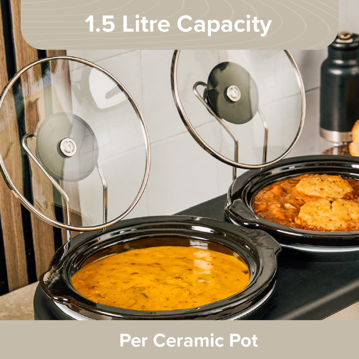 2 Pot Slow Cooker & Buffet Server