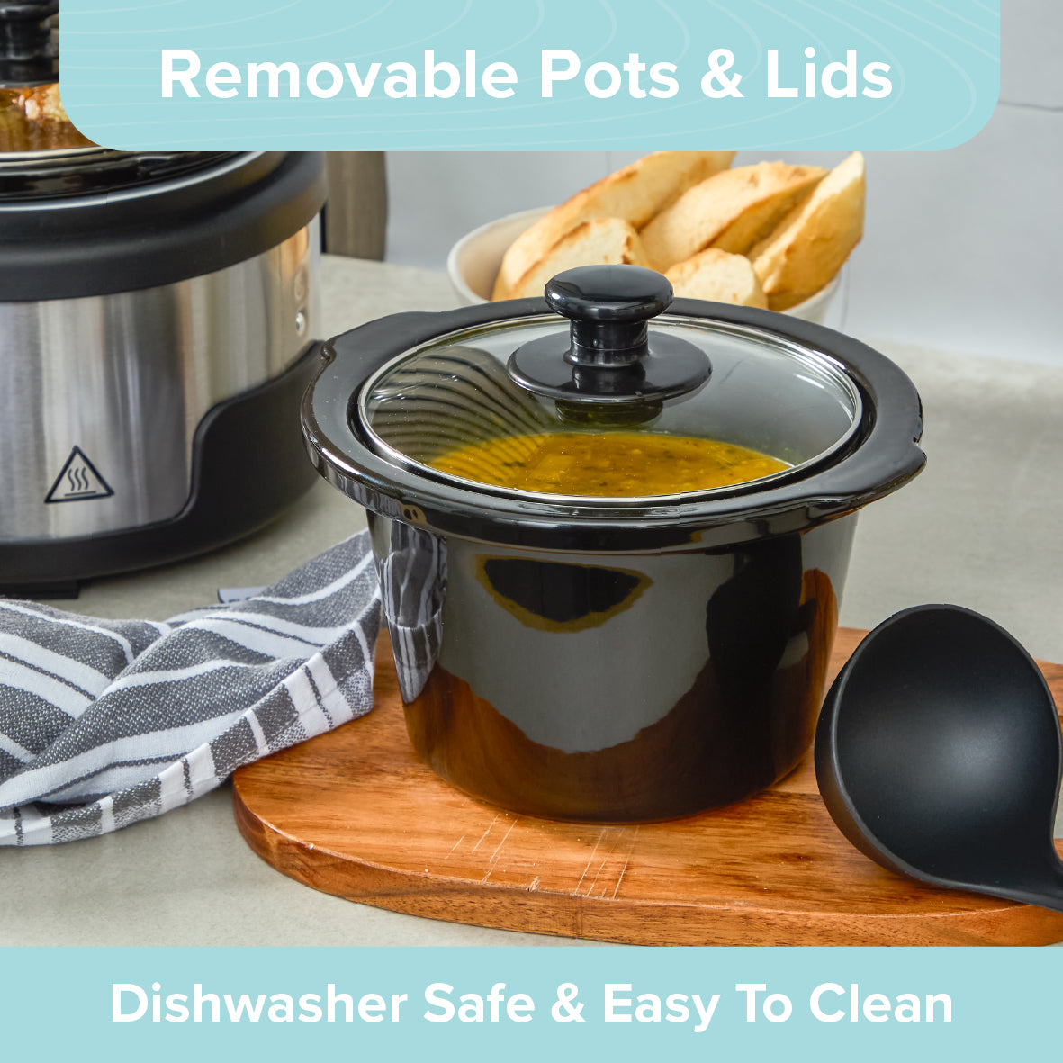 2 Pot Slow Cooker & Buffet Server