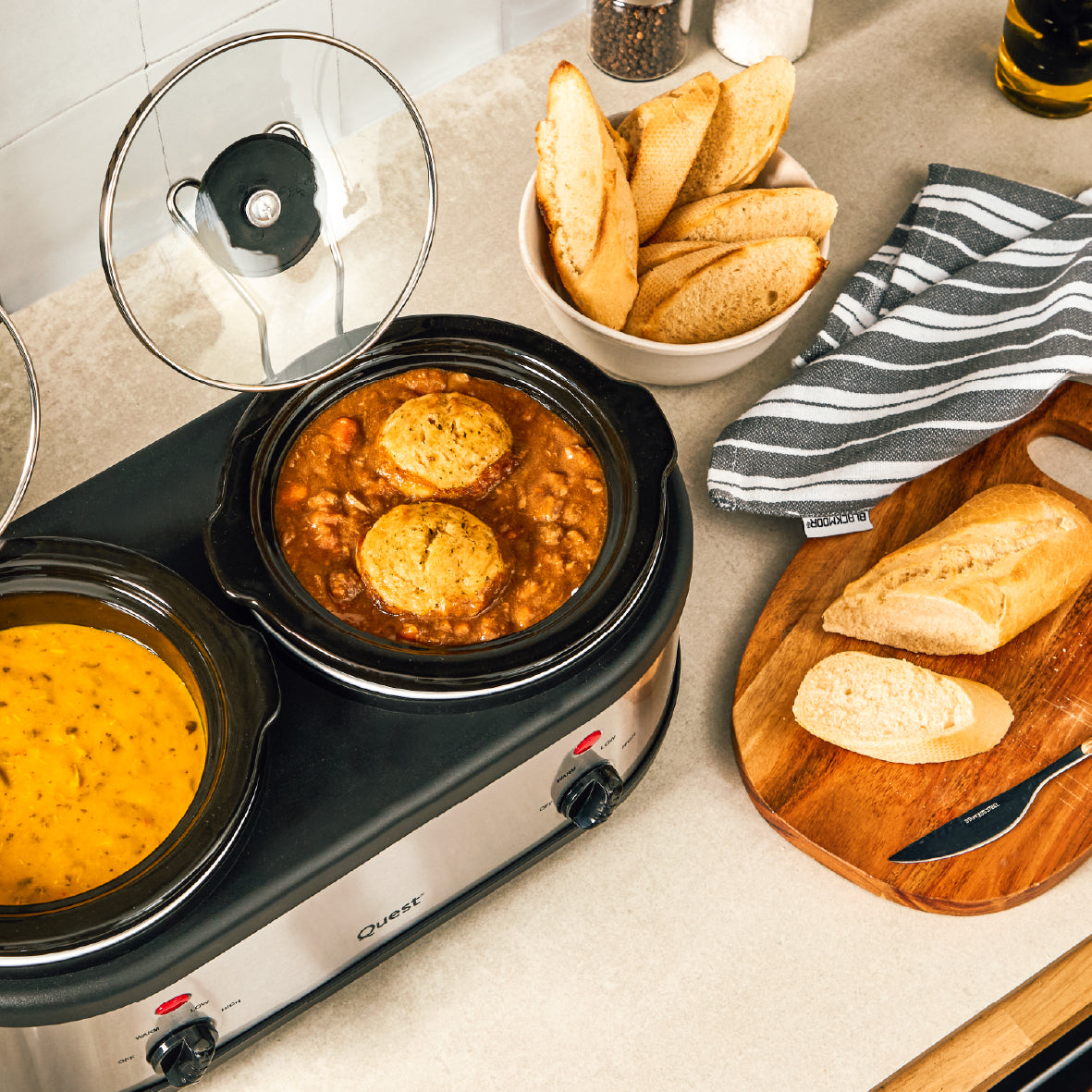 2 Pot Slow Cooker & Buffet Server