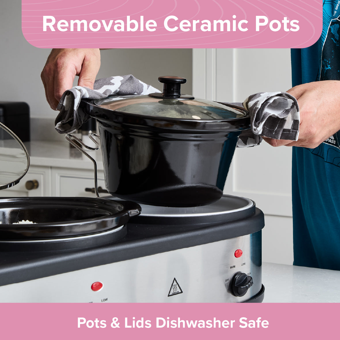 3 Pot Slow Cooker & Buffet Server