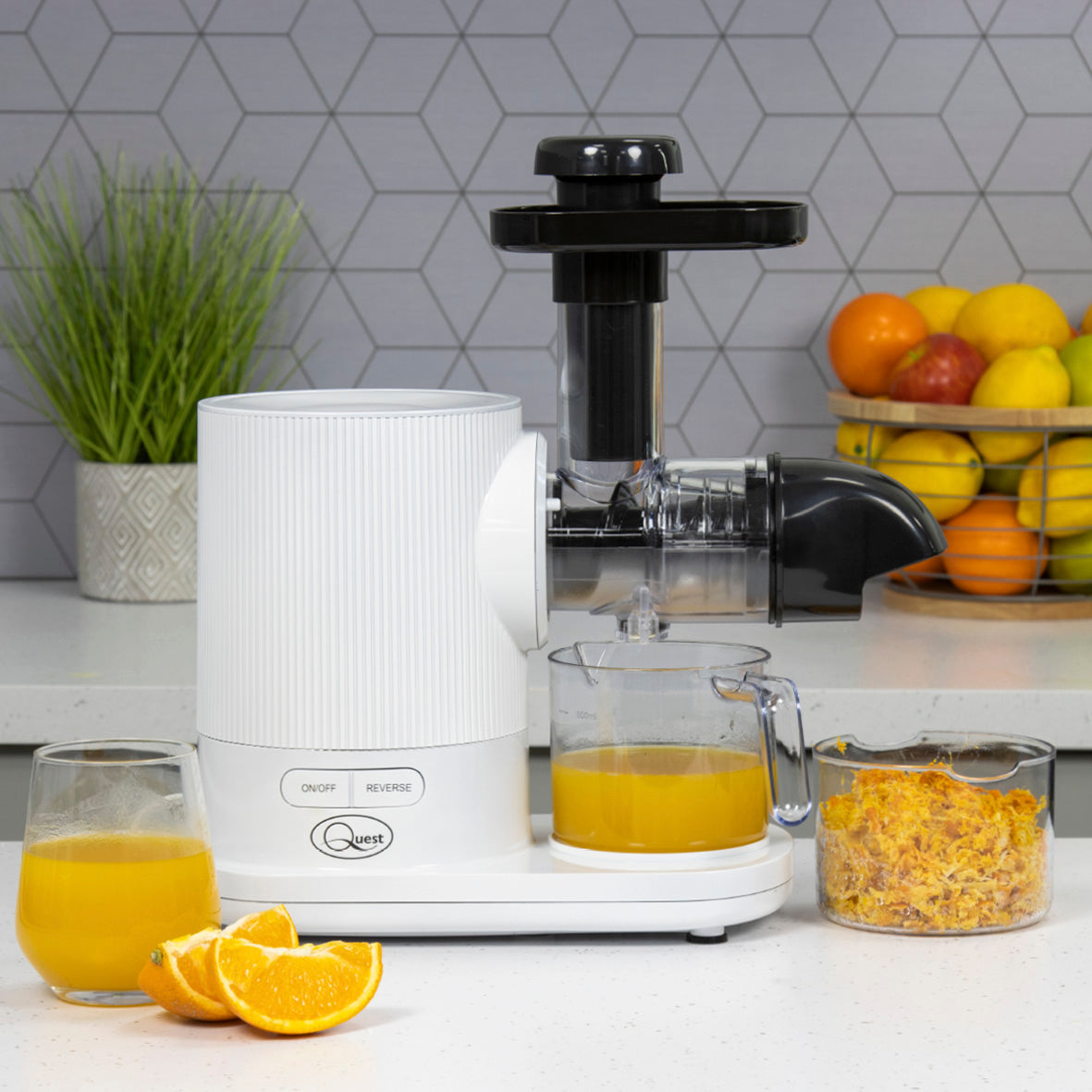 Slow Masticating Juicer - White