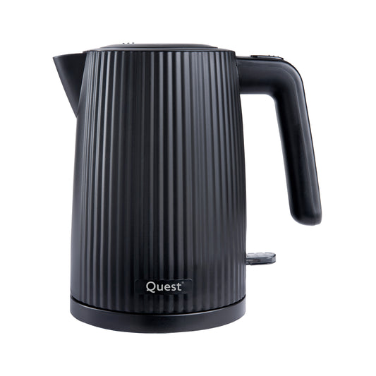 1.5L Kettle - Black Grooved Design