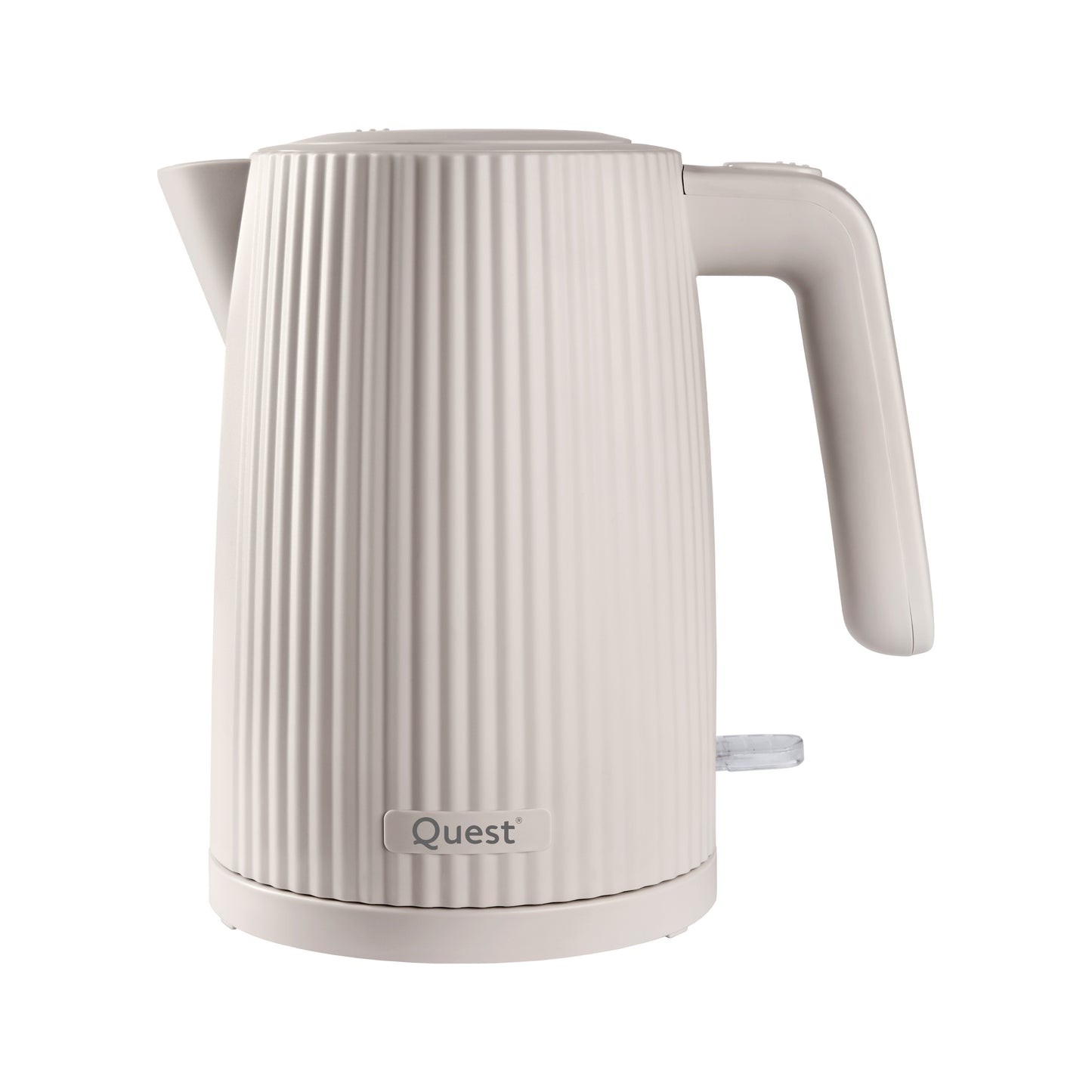 1.5L Kettle and Toaster Set - White Grooved Design