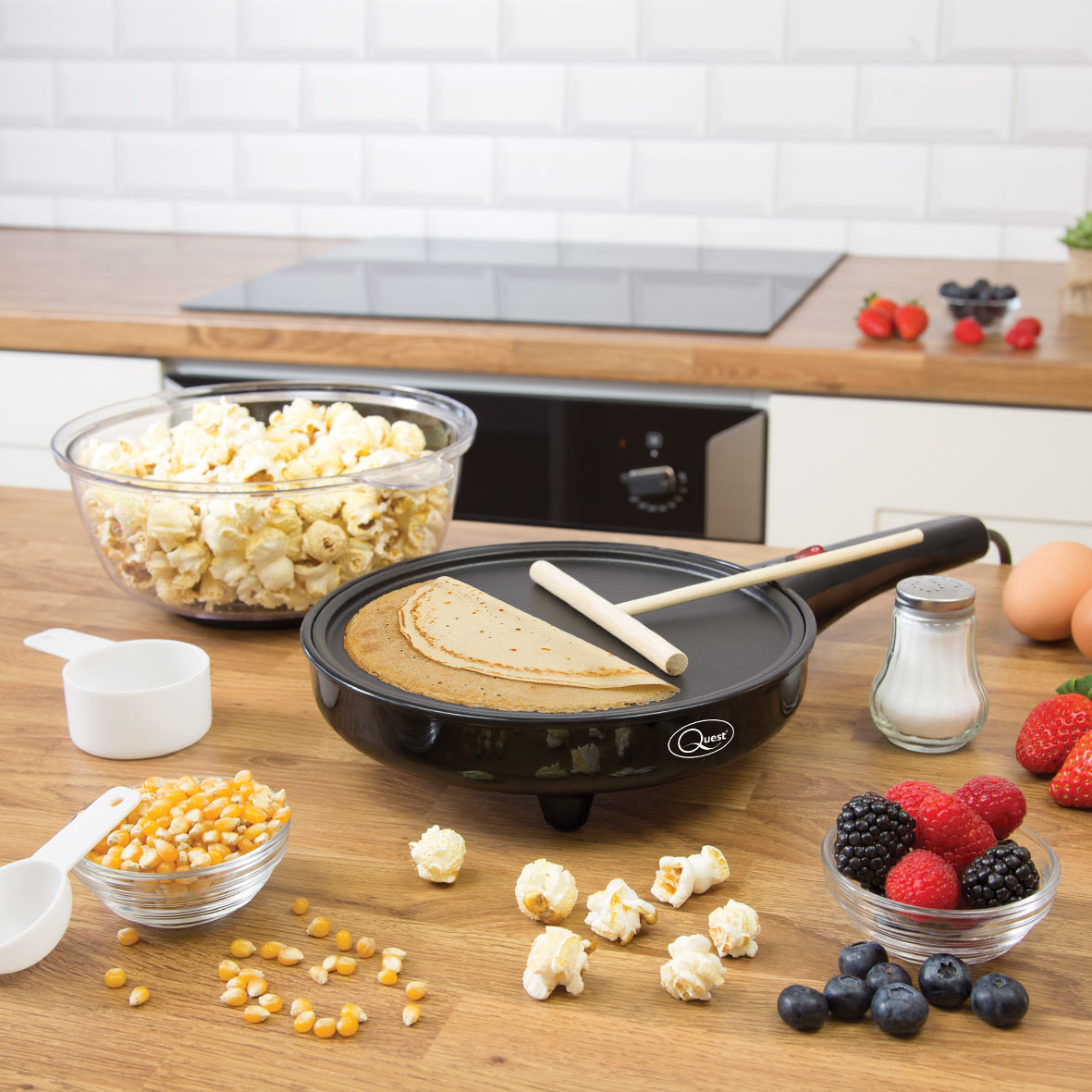 2-in-1 Pancake and Popcorn Maker