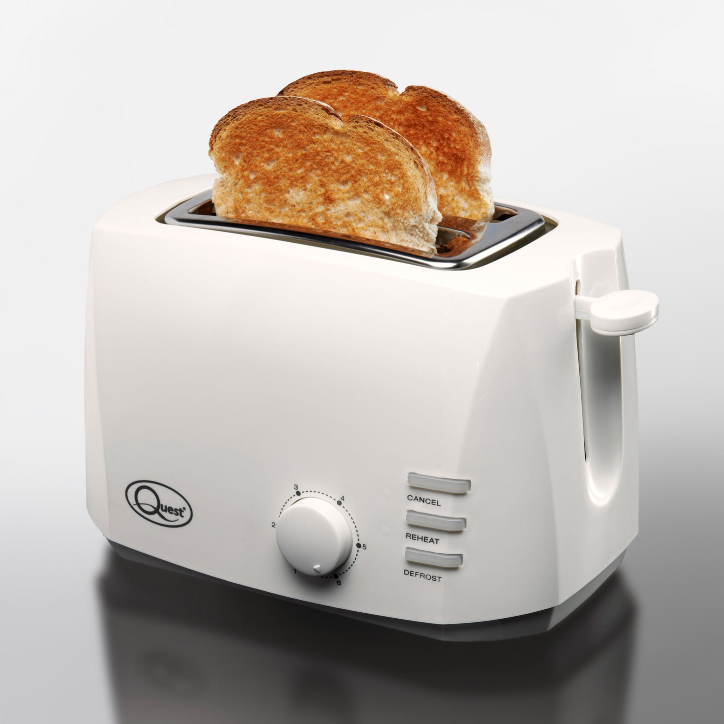 2 Slice Wide Slot Toaster - White