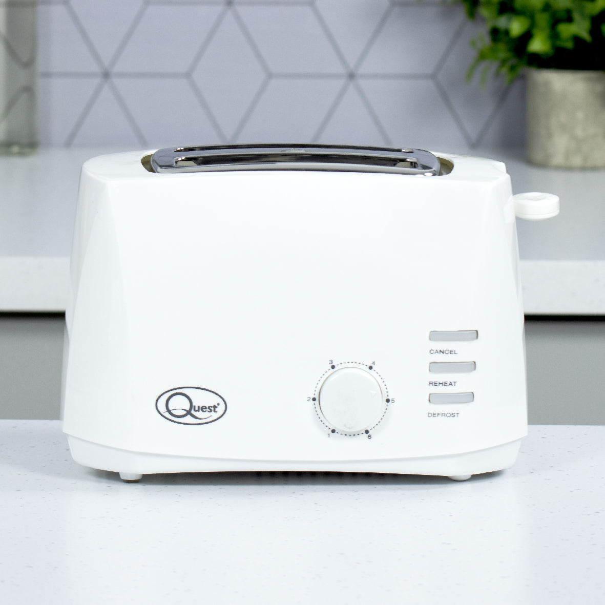 2 Slice Wide Slot Toaster - White