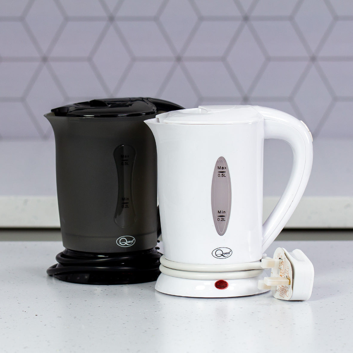 0.5L Travel Kettle and Mug Set - White