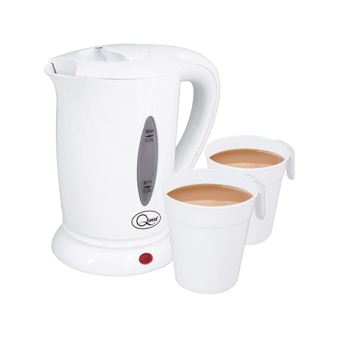 0.5L Travel Kettle and Mug Set - White