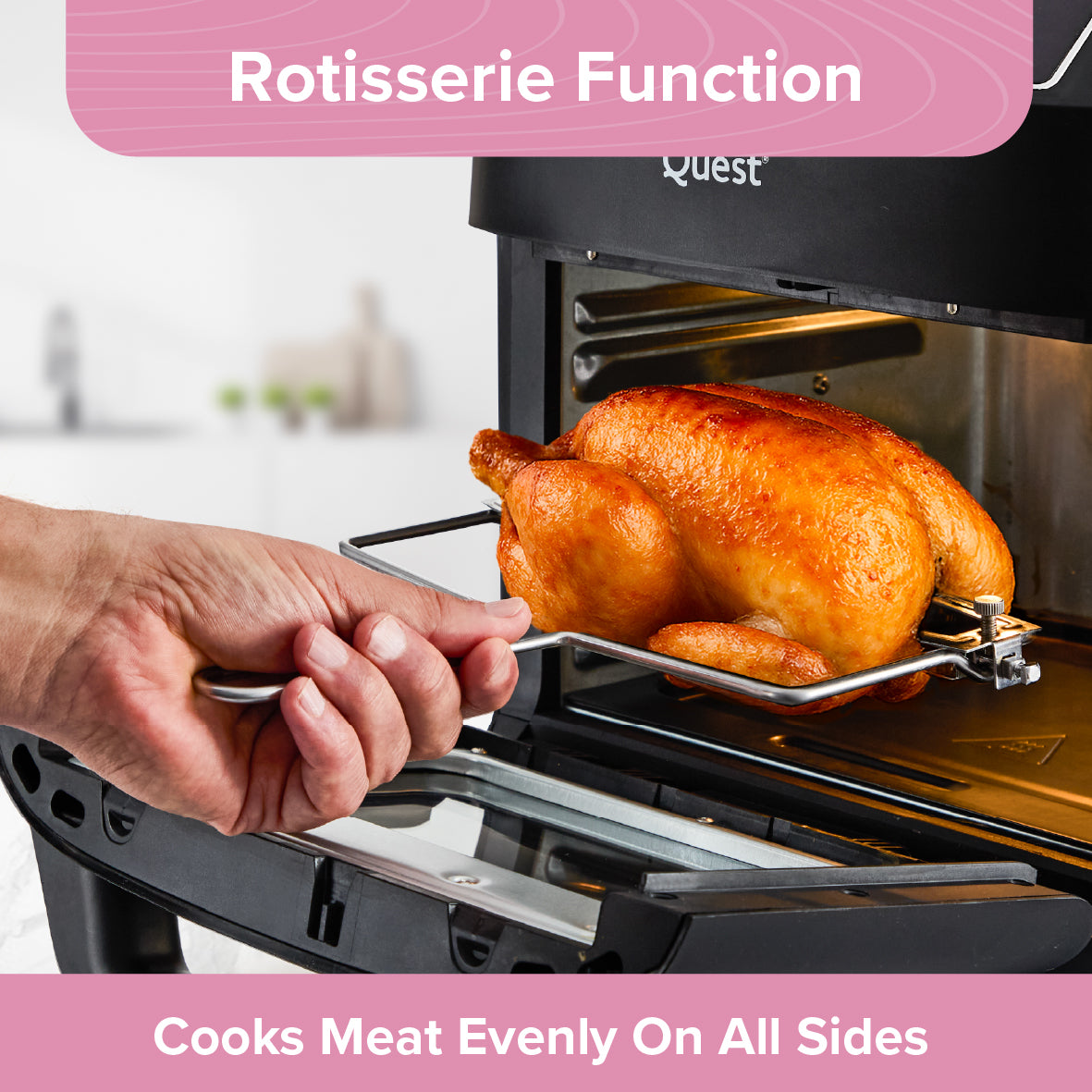 12L Digital Air Fryer with Rotisserie