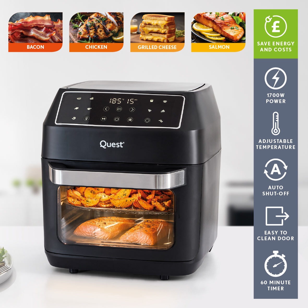 12L Digital Air Fryer with Rotisserie