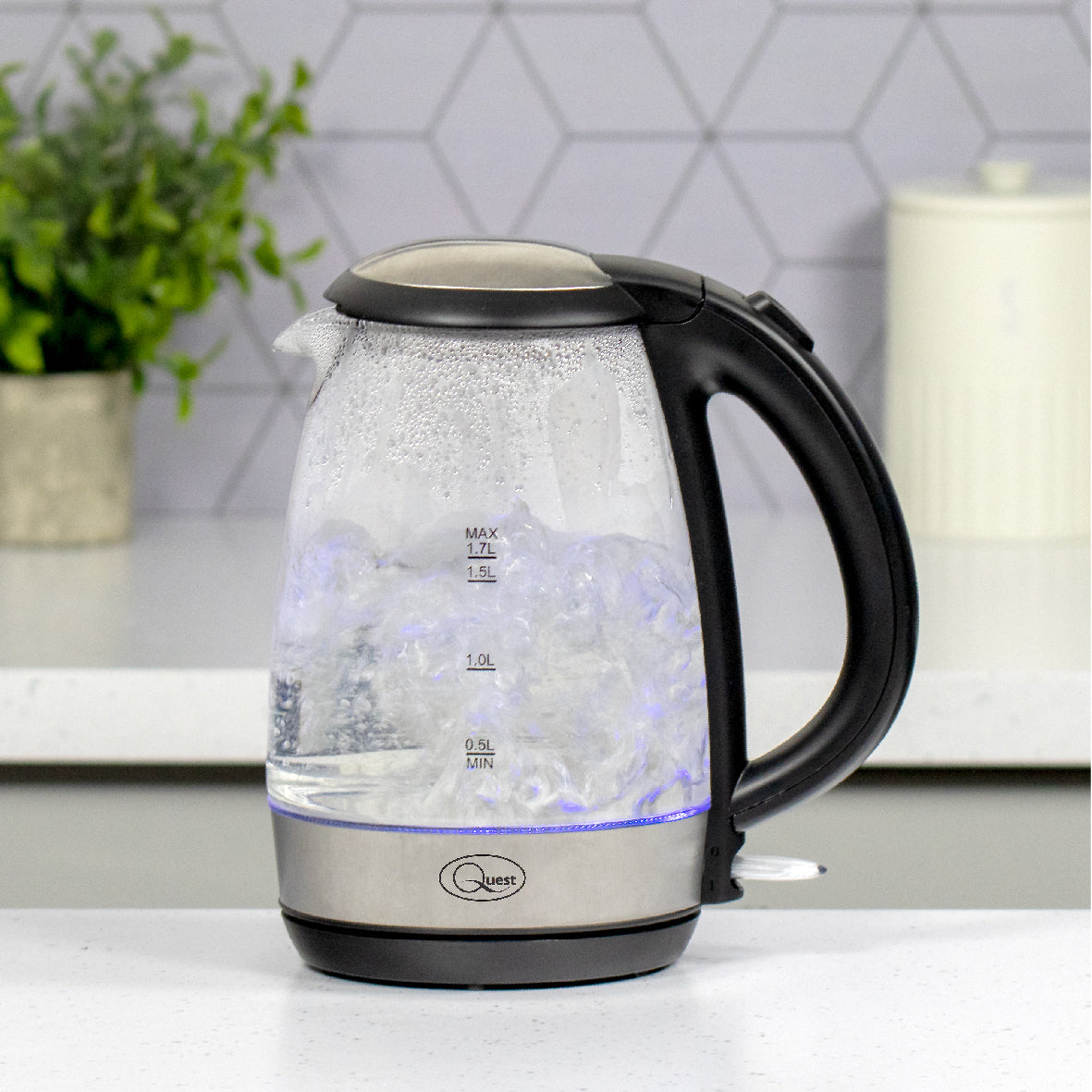 1.7L Fast Boil Glass Kettle