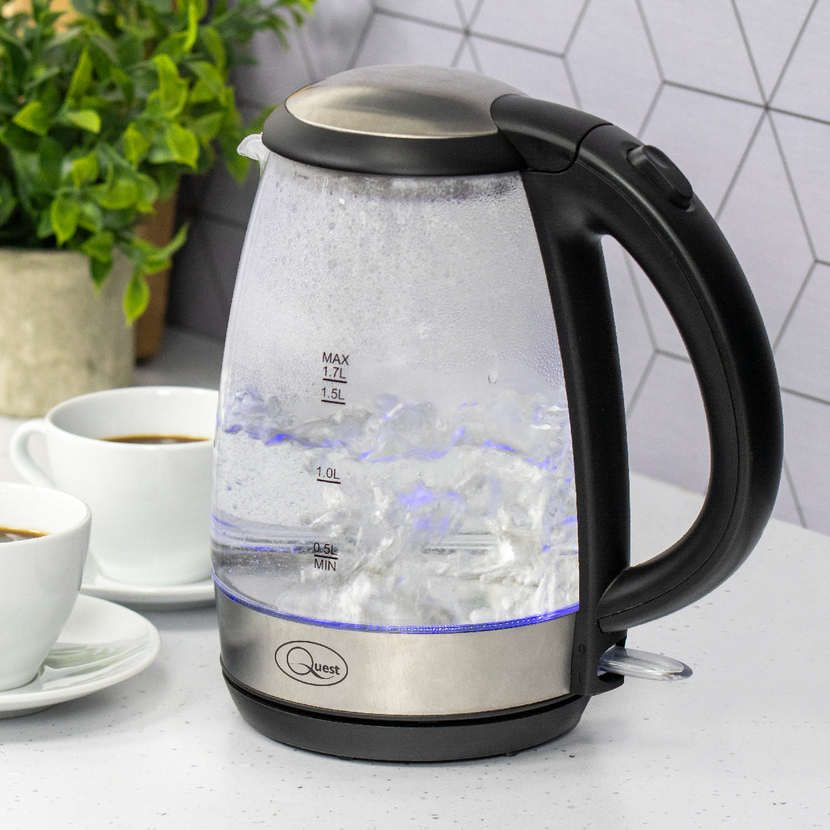 1.7L Fast Boil Glass Kettle