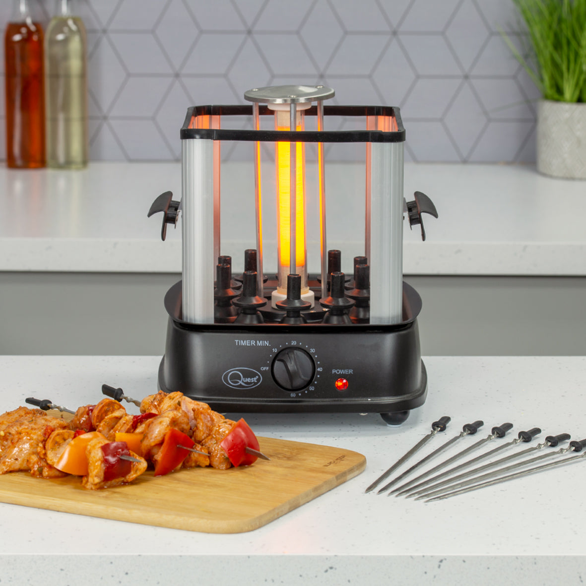 10 Skewer Electric Kebab Grill