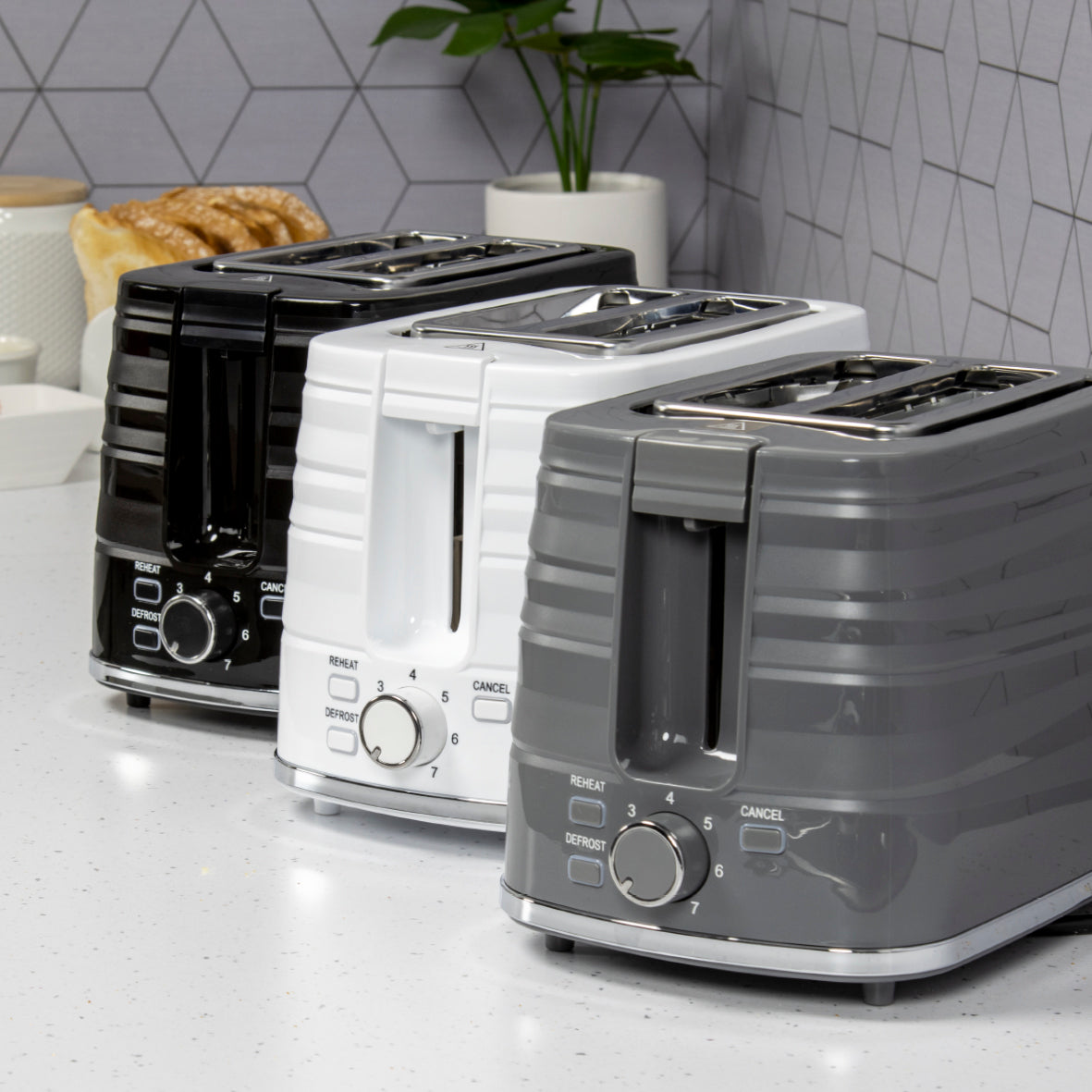 Harmony 2 Slice Toaster - Grey