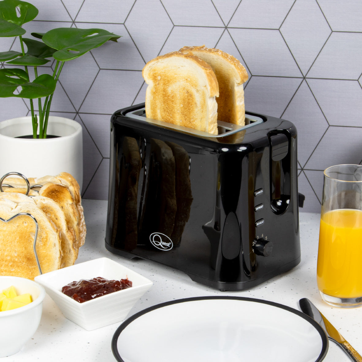 2 Slice Toaster - Black