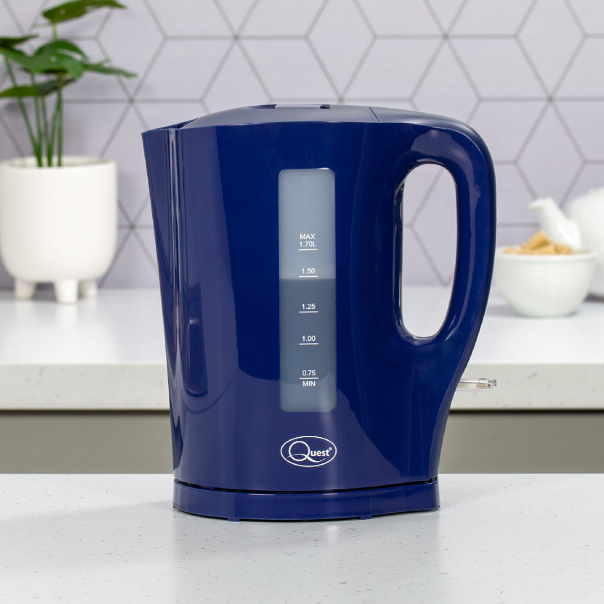 1.7L Kettle and Toaster Set - Navy Blue