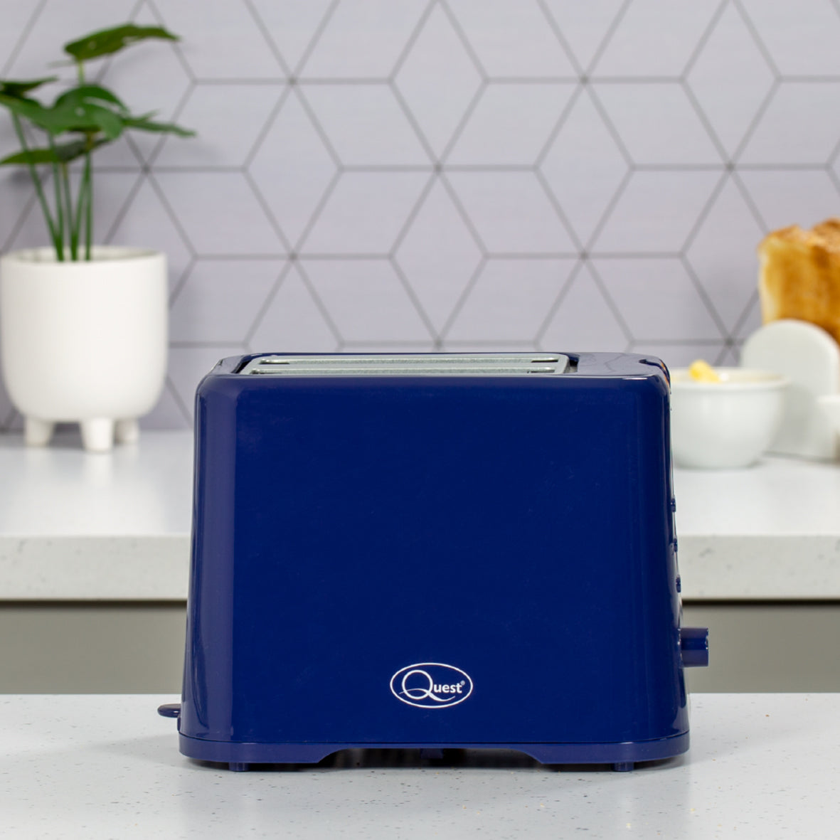 2 Slice Toaster - Navy Blue