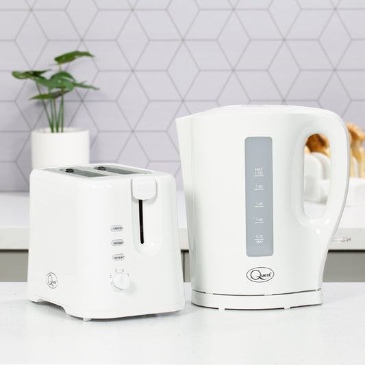 1.7L Kettle and Toaster Set - White